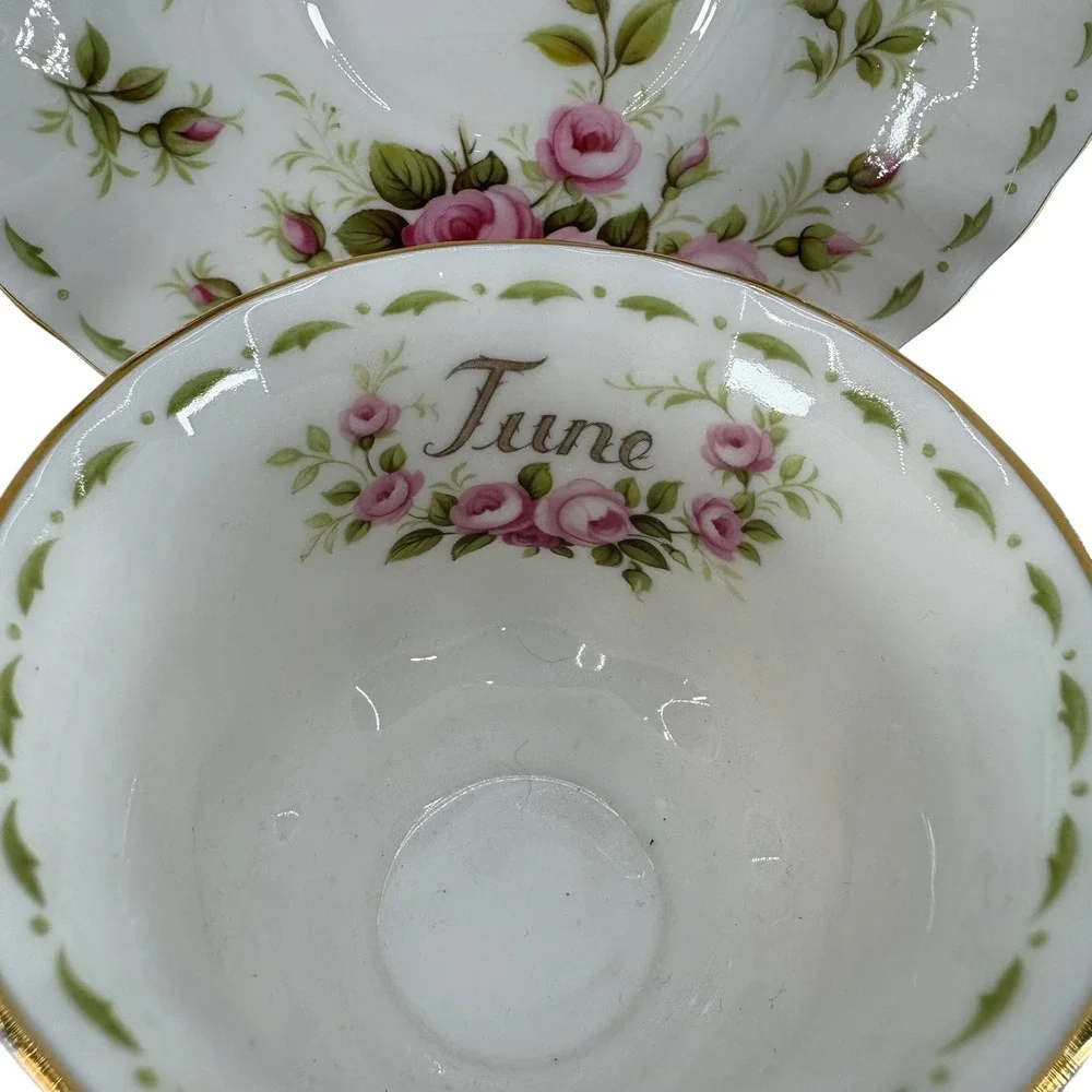 Royal‎ Albert Bone China Tea Saucer Flower of the Month Series June England 1970